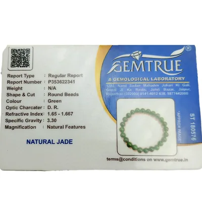 Green Jade Bracelet - 8 mm