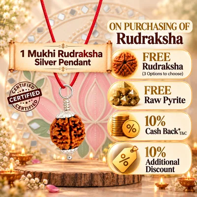 Natural 1 Mukhi Rudraksha in Pure Silver Pendant - Nepal Origin (Medium Bead Size: 16-19 MM)