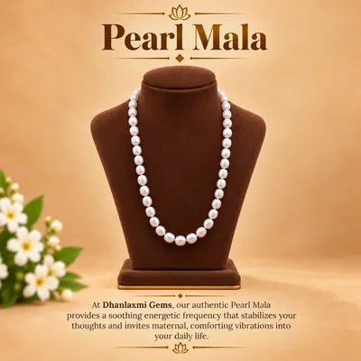 Natural Pearl Mala (Moti)