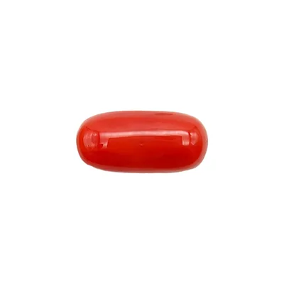 Red Coral Stone - 5.45 Carat (5.98 Ratti)-Origin-Italy