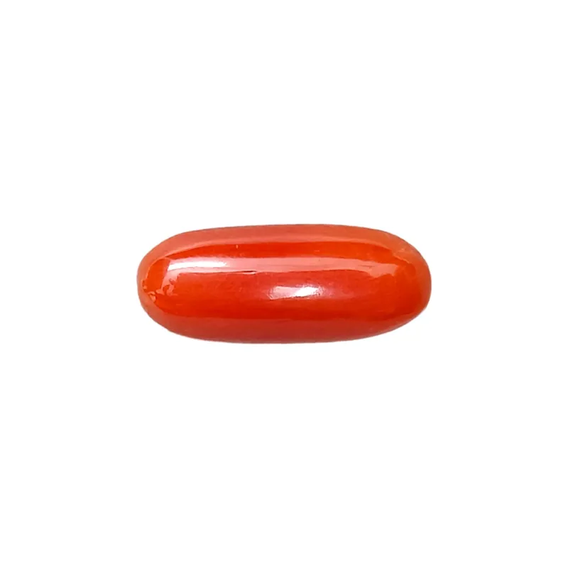 Red Coral Stone - 6.4 Carat(7.03 Ratti)-Origin-Italy