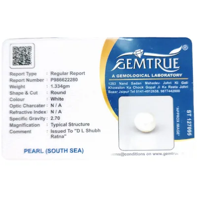 South Sea Pearl (Moti) - 6.67 Carat (7.32 Ratti)