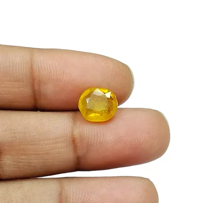 Yellow Sapphire-3.1 Carat (3.43 Ratti)-Origin-Bangkok